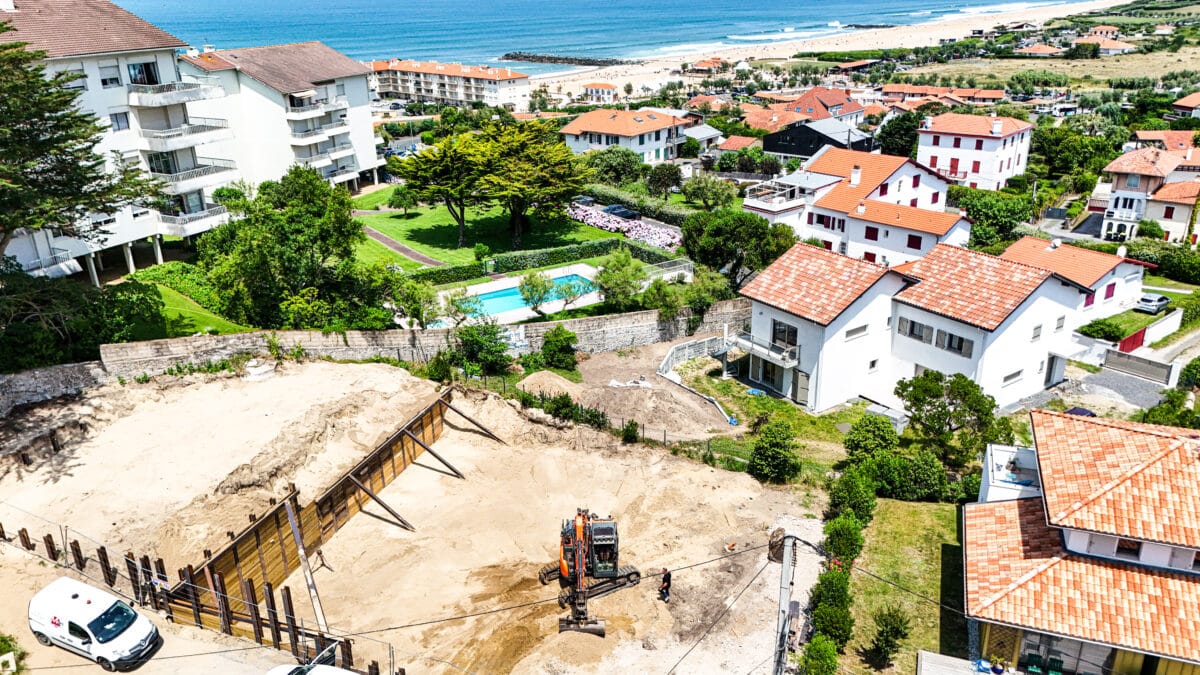 chantier soutenement biarritz